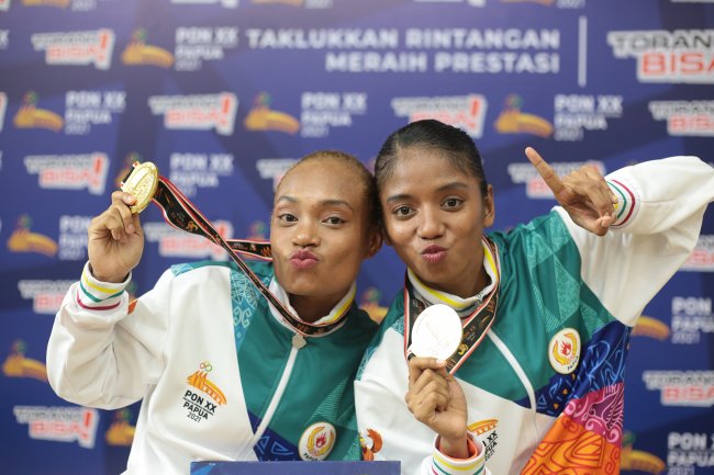 Dua Putri Papua Ini Berhasil Sumbangkan Emas Dari Senam Aerobik