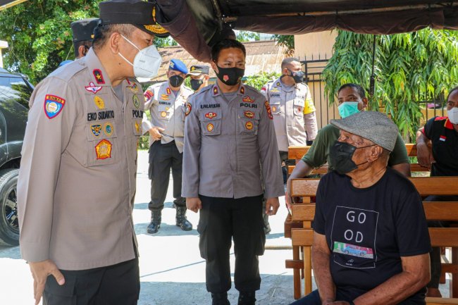 Wakapolda Papua Tinjau Langsung Gerai Vaksin Polres Jayapura