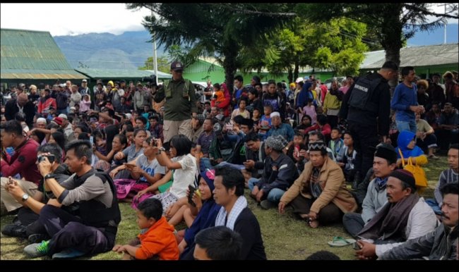 Pasca Pembakaran Bekas Kantor Bupati Yalimo, 200 Warga Mengungsi ke Wamena