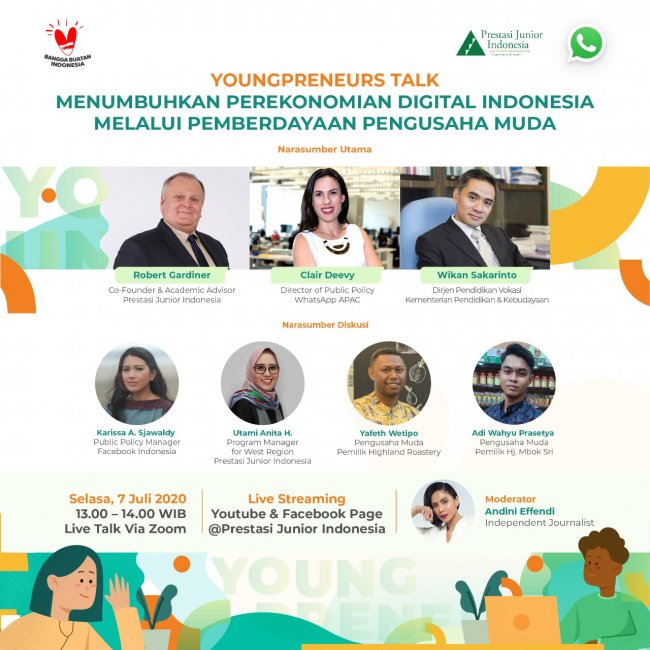  WhatsApp Bersama Prestasi Junior Indonesia Kobarkan Semangat Pengusaha Muda di Indonesia