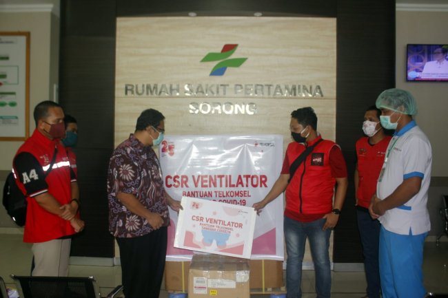 Telkomsel Donasikan Ventilator di RSP Sorong
