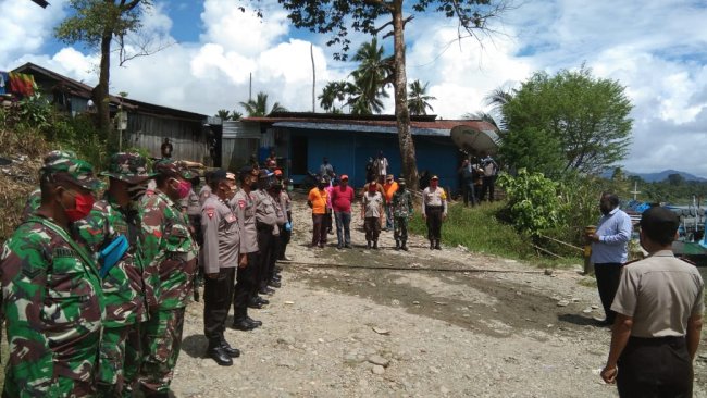 TNI Polri di Mamberamo Raya Bersinergi Dalam Penanganan dan Pencegahan Covid-19