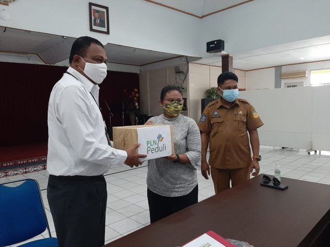 DPPAD Apresiasi Bantuan 12.250 Masker dari PLN Papua