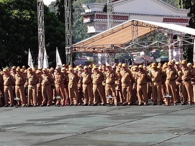 60 Persen ASN Pemprov Papua Hadiri Apel Pertama Kerja 2019