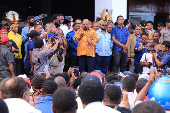 Gubernur Lukas Sampaikan Terima Kasih Atas Dukungan Moril Rakyat Papua 