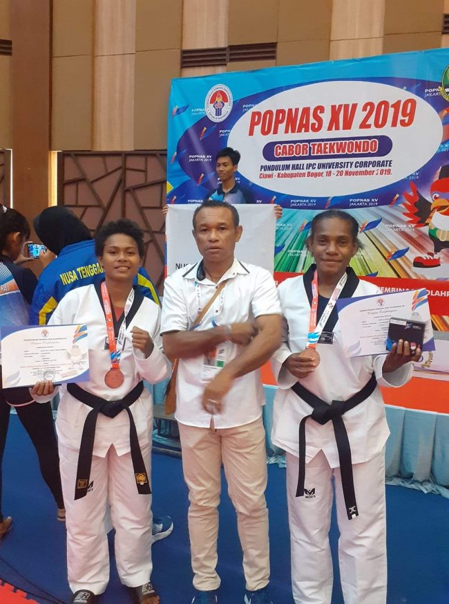 Atlet Taekwondo Papua Tambah Dua Medali di Ajang Popnas 2019