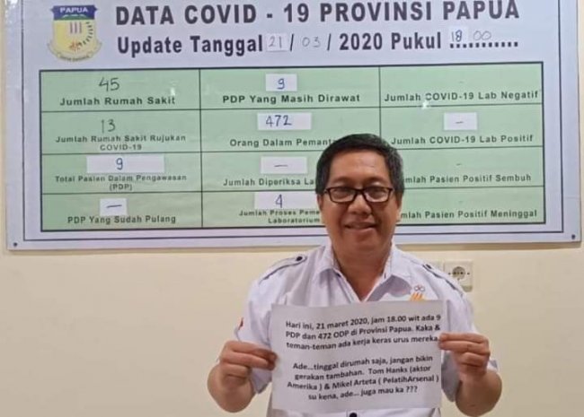 Jumlah PDP Covid-19 di Papua Bertambah Menjadi 9 Orang
