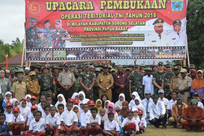 Pangdam Kasuari Buka Opster TNI di Kokoda