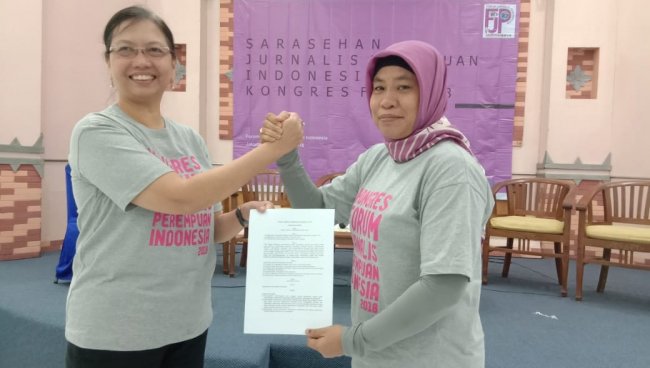 Uni Lubis Terpilih Sebagai Ketum Forum Jurnalis Perempuan Indonesia