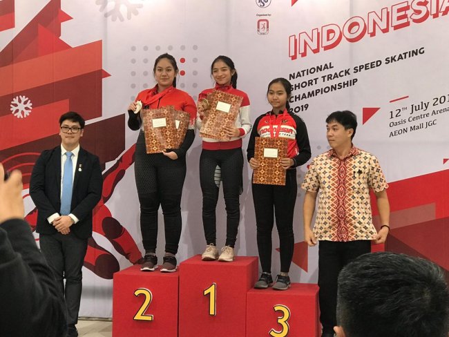 Atlet Sepatu Roda Papua Raih Juara Umum Kejurnas Ice Skating di Jakarta 