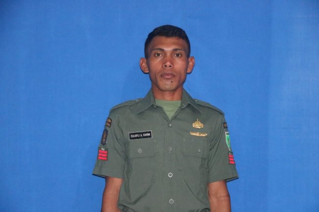 Praka Zulkifli Anggota TNI Korban  Anarkhis  Pendemo Dikebumikan di Ternate