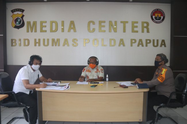 Polda Papua Gelar Dialog Interaktif Sosialisasikan Pencegahan Covid-19