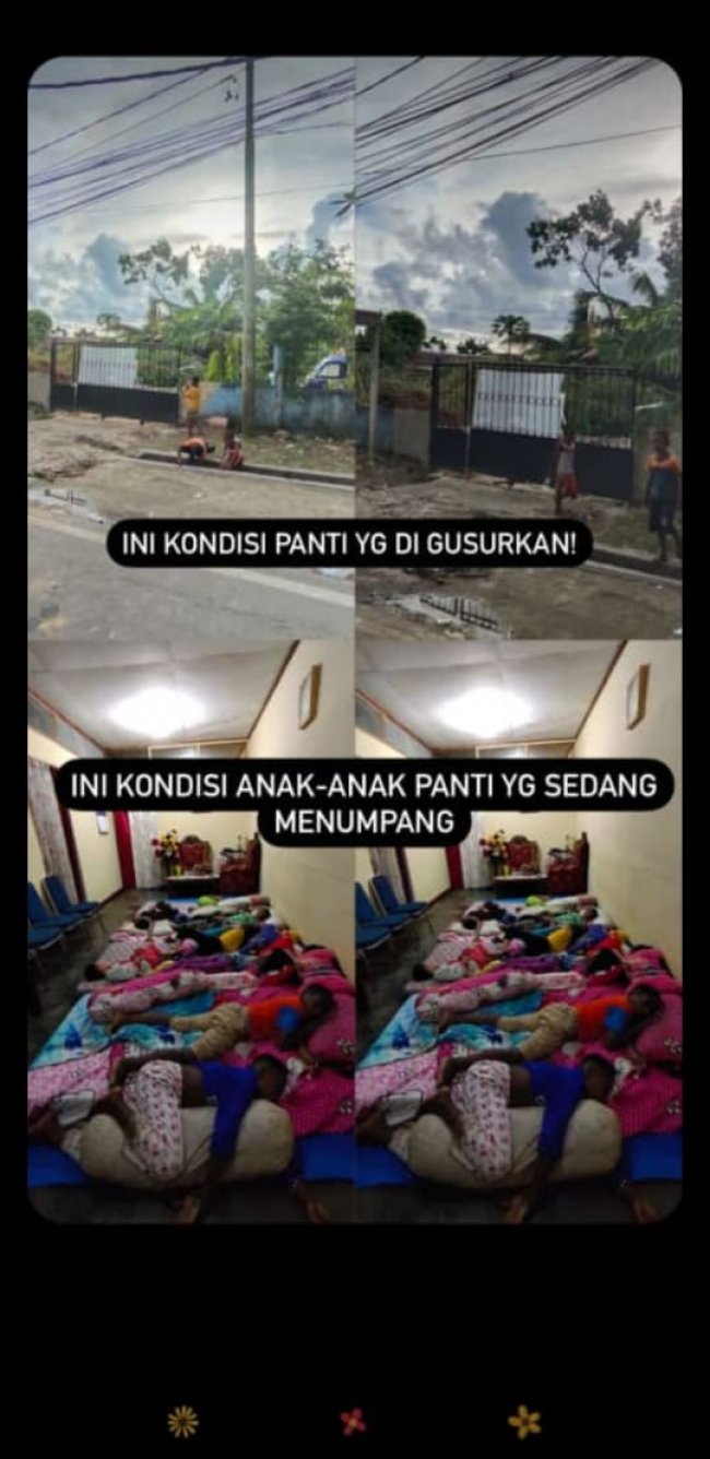 Tidak Lagi Memiliki Tempat Tinggal, Puluhan Anak Yatim Piatu Dia Biak Terlantar