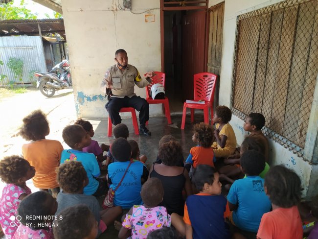 Polsek Merauke Kota Gencar Laksanakan Program Kelompok Belajar