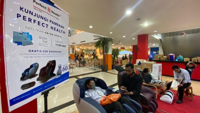 Pameran Perfect Health di Saga Mall Abepura, Rasakan Sensasi Pijatan Sesungguhnya 