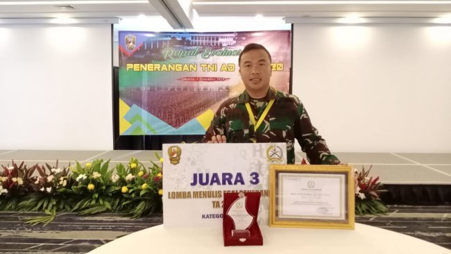 Kapendam Cenderawasih Raih Juara Lomba Esai Penerangan TNI AD