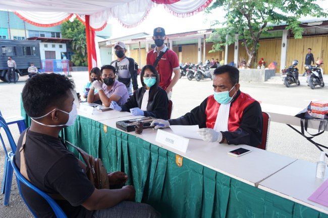 Operasi Yustisi di Kota Jayapura, 66 Warga Terjaring 9 Diantaranya Kena Sanksi Penahanan