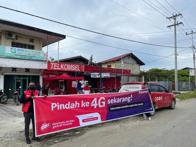 Telkomsel Hadirkan Posko MAMAYO (Mace Pace Migrasi 4G Yok) Sejumlah Kota di Papua