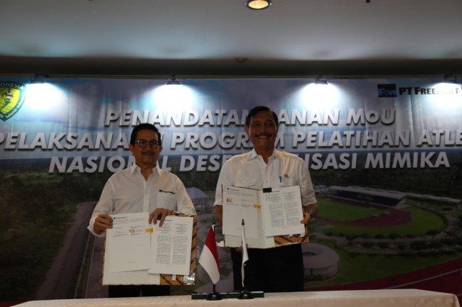 PT Freeport Indonesia Dukung Pemusatan Latihan Nasional Desentralisasi Atletik di Mimika