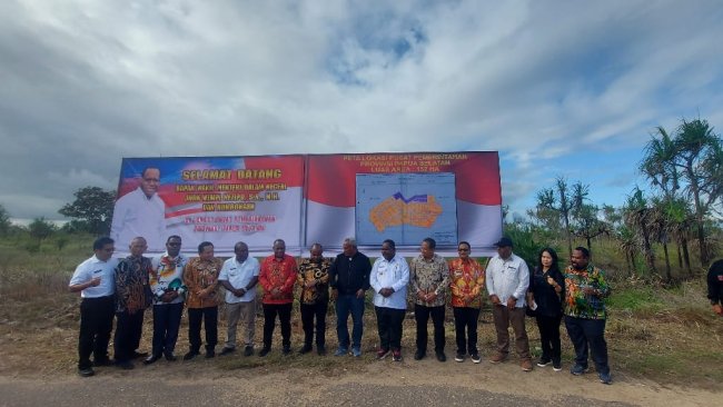 Wamendagri Tinjau Lokasi Pembangunan Pusat Pemerintahan Provinsi Papua Selatan di KTM Salor