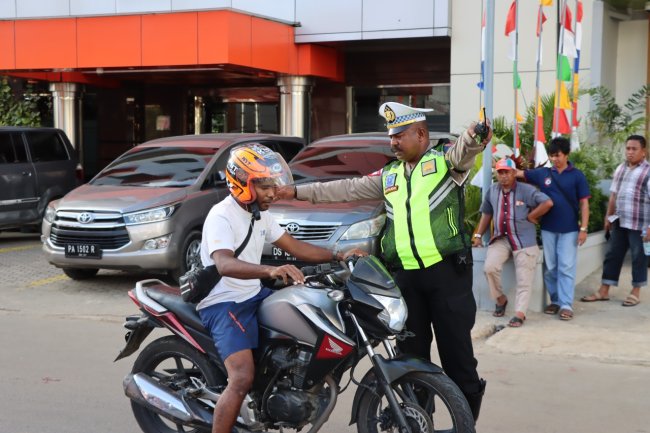 Hari ke-12 Operasi Zebra Cartenz, Polresta Jayapura Tilang 20 Pengendara