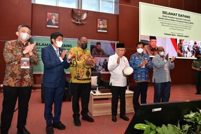Wapres Mengapresiasi Sinergitas Pemda, MRP dan DPR Papua Dalam Pengelolaan Otsus
