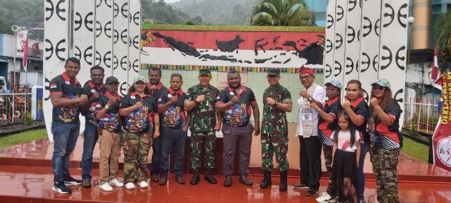 Hadiri Deklarasi PPNP RI di Tugu Pepera Papua, Ini Pesan Kasdam Cenderawasih