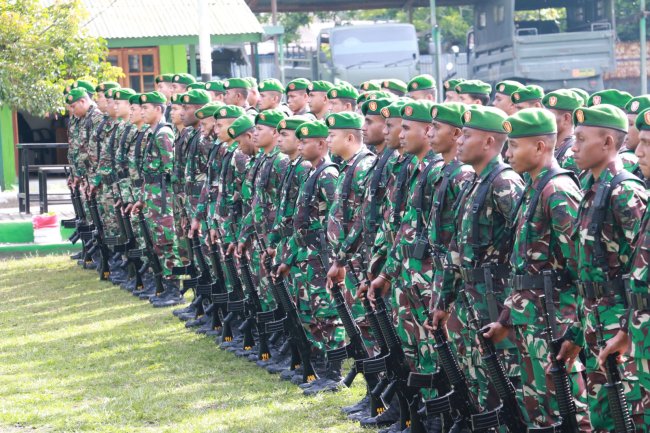 Kodim Jayawijaya Gelar Upacara Peringatan Hari Juang TNI AD ke-77 