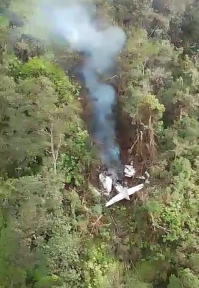 Pesawat Sam Air Ditemukan Terbakar, Kondisi Kru dan Penumpang Belum Diketahui