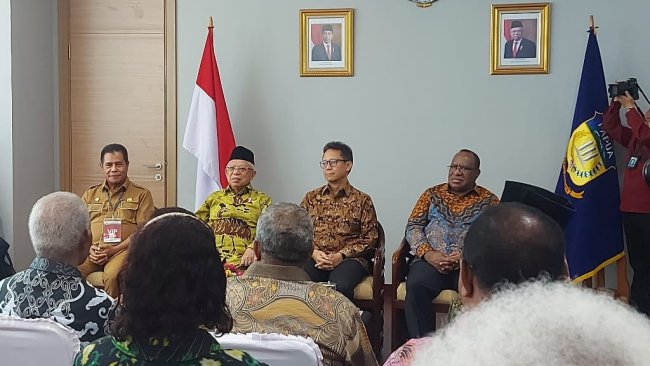 Bertemu Wapres Bahas Isu HAM di Papua, Pdt.Herman Saud Sampaikan Soal Hilangnya Kepercayaan