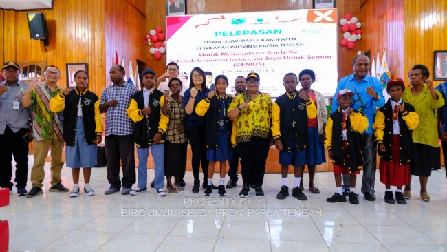 Tingkatkan SDM, 120 Anak di Provins Papua Tengah Disekolahkan ke Sekolah genIUS