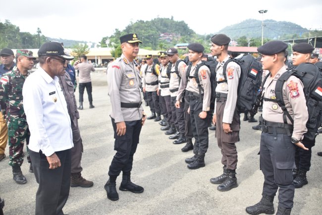 Amankan Hari Pemungutan Suara, Polresta Jayapura Tempatkan 460 Personel di 940 TPS