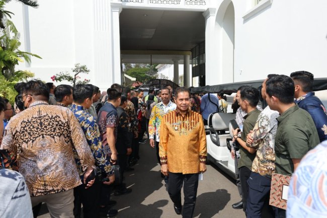 Pj Gubernur Papua Hadiri Rakornas Pengendalian Inflasi di Istana Negara Jakarta