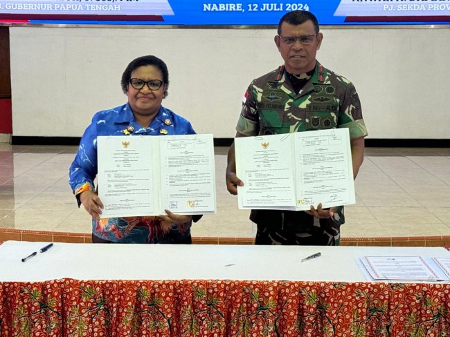 Pemprov Papua Tengah Bantu Rp10 Miliar Pembangunan Rumah Prajurit TNI di Nabire