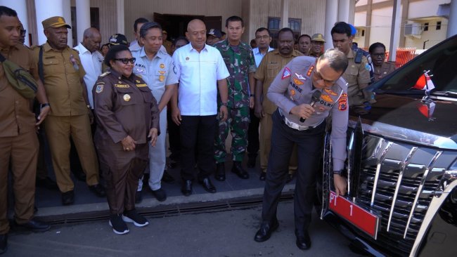 Pemprov Papua Tengah Launching Nomor Kendaraan Bernomor Plat PT