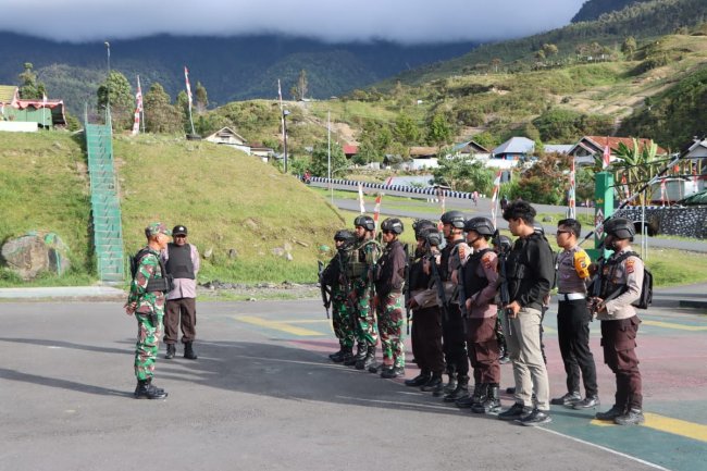 Amankan Pilkada, 41 Personil Mantap Praja Cartenz II Polda Papua Digeser ke Merauke