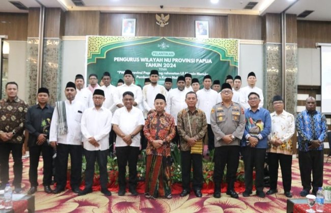 Pelantikan Pengurus NU Papua, Pj Gubernur Ajak Bersatu Membangun Papua