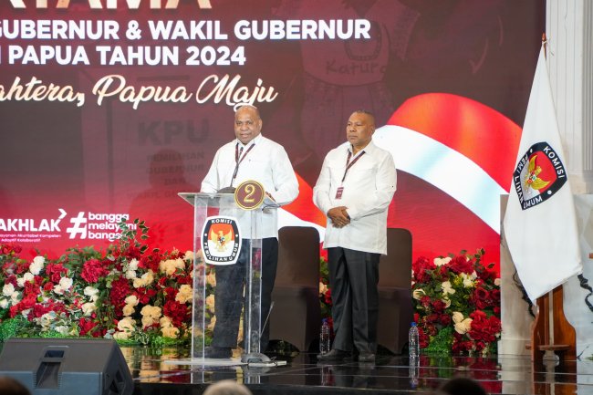 Kata Penutup Mari-Yo di Debat Perdana Pilkada Gubernur Papua: Kami Siap Tepati Janji! 