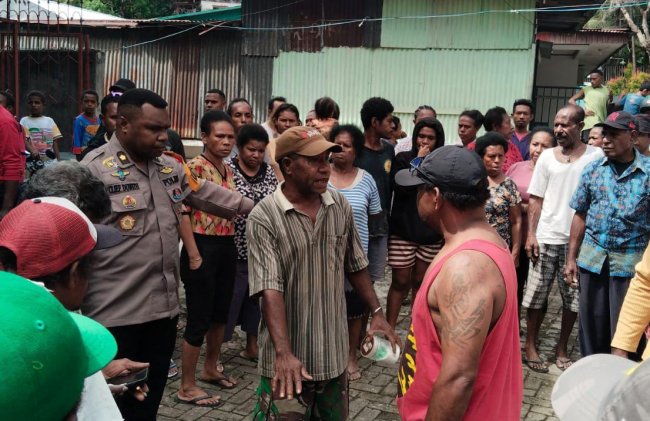 Tiga Orang Diamankan dalam Aksi Saling Lempar Dua Kelompok Warga di Polimak Jayapura