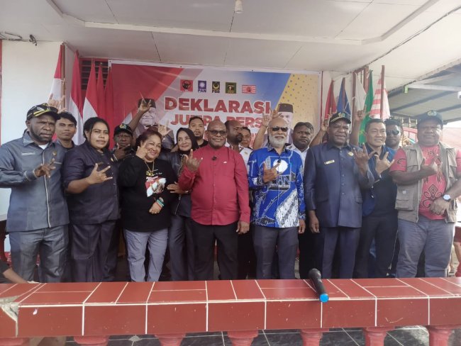 Pasangan MeGe Umumkan Kemenangan Sementara Pilkada Papua Tengah dengan Raihan 45,39 Persen