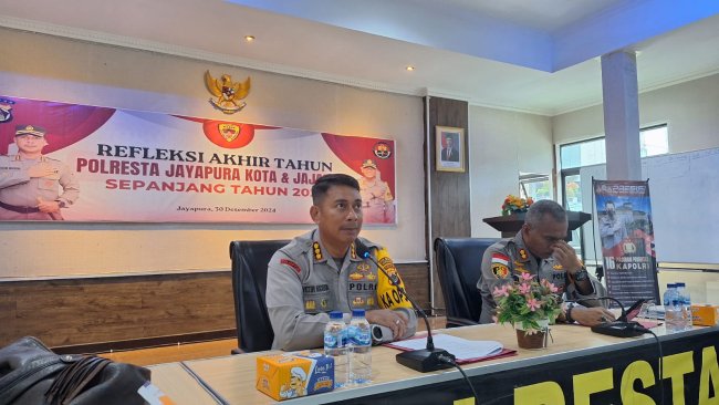 Sepanjang 2024 Kasus Kriminal di Wilayah Hukum Polresta Jayapura Alami Penurunan