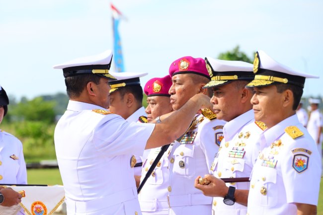 Brigjen TNI (Mar) Fredy Jhon Hamonangan Resmi Jabat Danlantamal X Jayapura