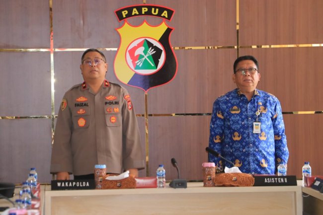 Wakapolda Papua Ikuti Lauching Operasional Satuan Pelayanan Pemenuhan Gizi (SPPG) Polri