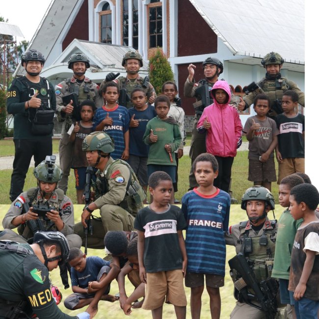 Pererat Persatuan, Satgas Damai Cartenz Hadirkan Sentuhan Kemanusiaan di Distrik Pugima Pererat Persatuan, Satgas Damai Cartenz Hadirkan Sentuhan Kemanusiaan di Distrik Pugima