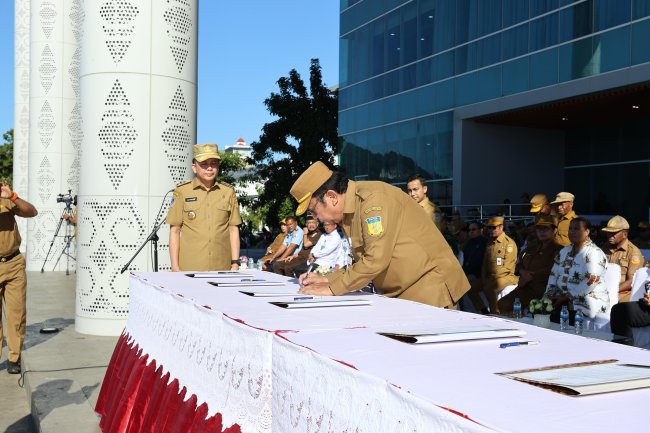 Pj Gubernur Pimpin Apel Deklarasi Netralitas  ASN se-Provinsi Papua