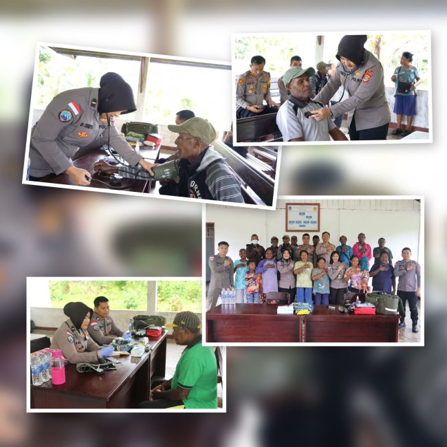 Satgas Damai Cartenz Hadirkan Layanan Kesehatan di Kampung Ansudu Satgas Damai Cartenz Hadirkan Layanan Kesehatan di Kampung Ansudu