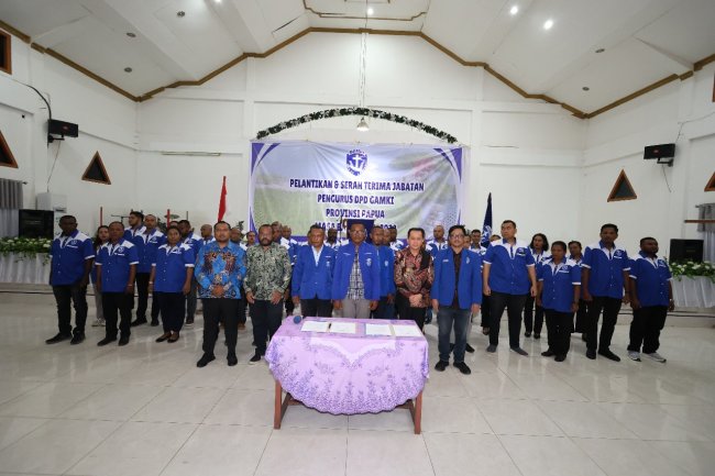 Pj Gubernur Papua Agus Fatoni Hadiri Pelantikan dan Sertijab DPD GAMKI Papua Pj Gubernur Papua Agus Fatoni Hadiri Pelantikan dan Sertijab DPD GAMKI Papua