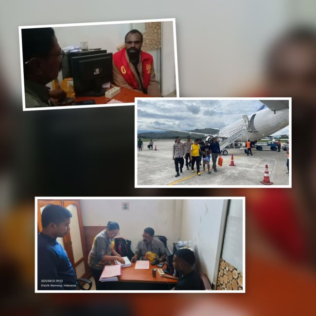 Penyerahan Tersangka Kasus Pembunuhan di Wamena Jadi Bukti Keseriusan Satgas Ops Damai Cartenz Dalam Menjaga Keadilan di Papua Penyerahan Tersangka Kasus Pembunuhan di Wamena Jadi Bukti Keseriusan Satgas Ops Damai Cartenz Dalam Menjaga Keadilan di Papua