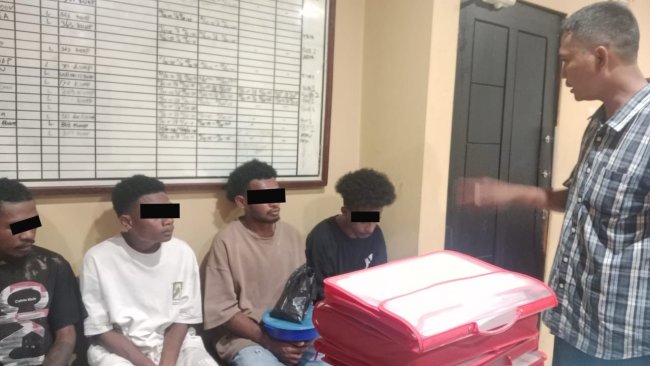 ‎Mabuk dan Buat Keributan depan Dapur MBG Argapura, 4 Remaja Digelandang ke Mapolresta Jayapura