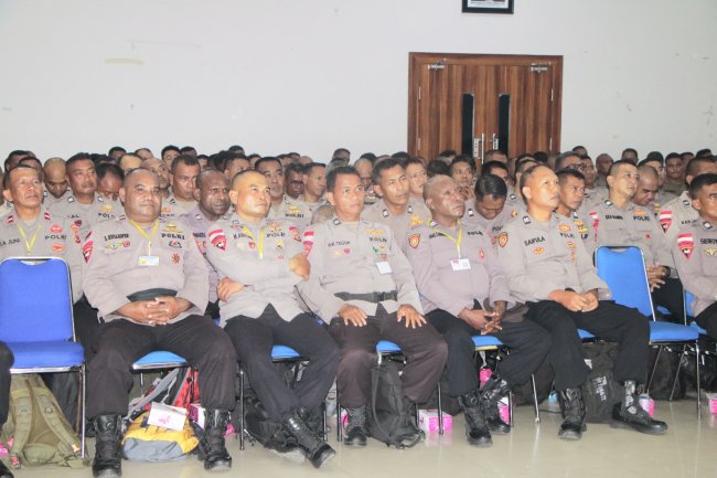 Polda Papua Gelar Pengambilan Sumpah dan Pakta Integritas Peserta Seleksi Pendidikan Polri